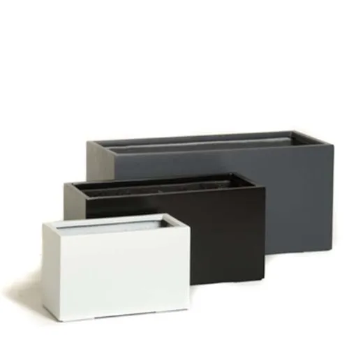 Fiberglass Planter High Strength FRP Flowerpot Large Rectangle Planters For Home And Garden
