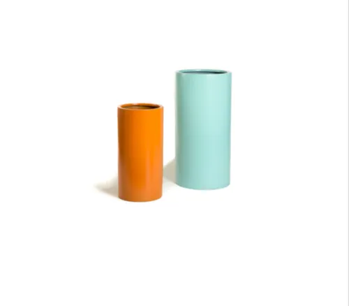 Fiberglass Cylinder Tall Planters FRP Cylinder Tall Planters GRP Flowerpots