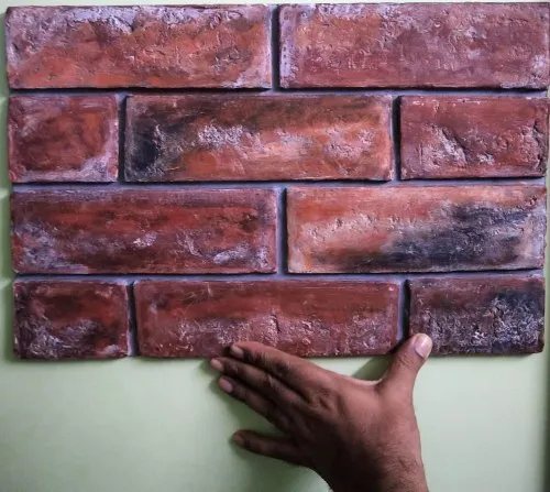 Textured Brick Wall Clad In FRP GRP